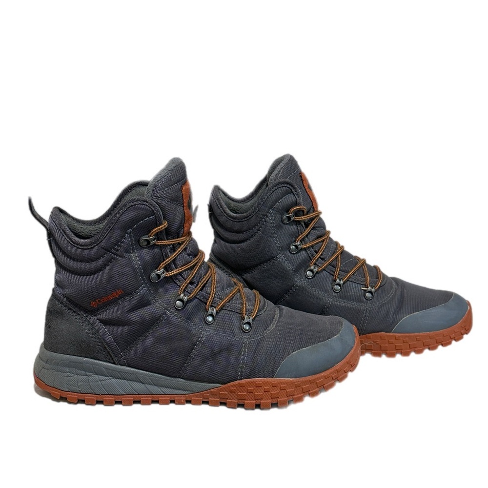 Columbia Fairbanks Omni-Heat Waterproof Insulated Grey Boot Size 10